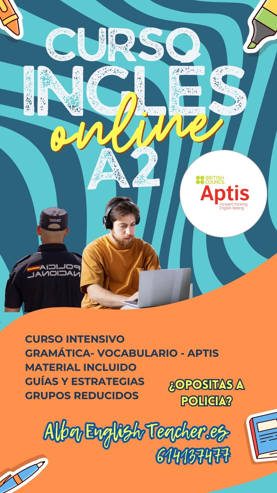 Curso A2 Aptis Policía Nacional