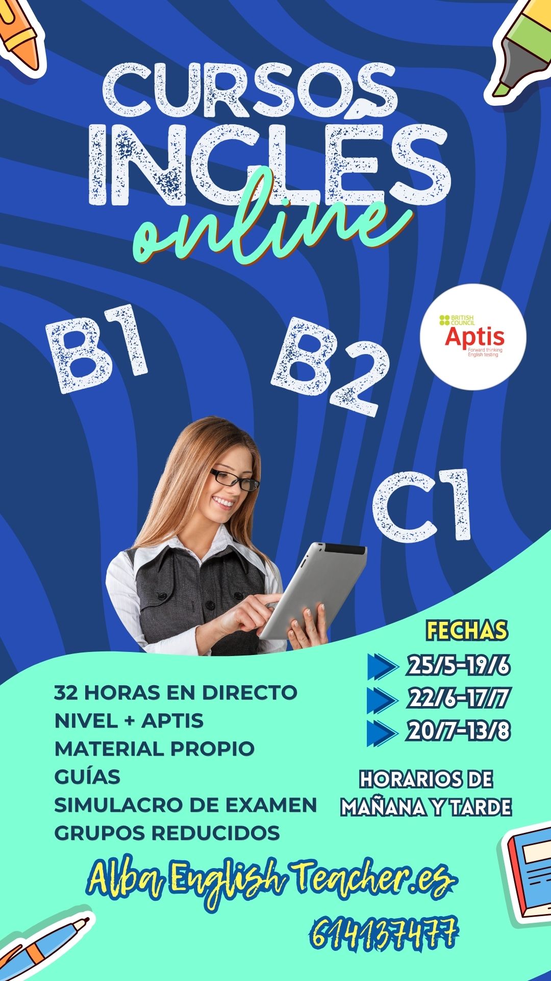 Curso online inglés de nivel B2 – Aptis ESOL General