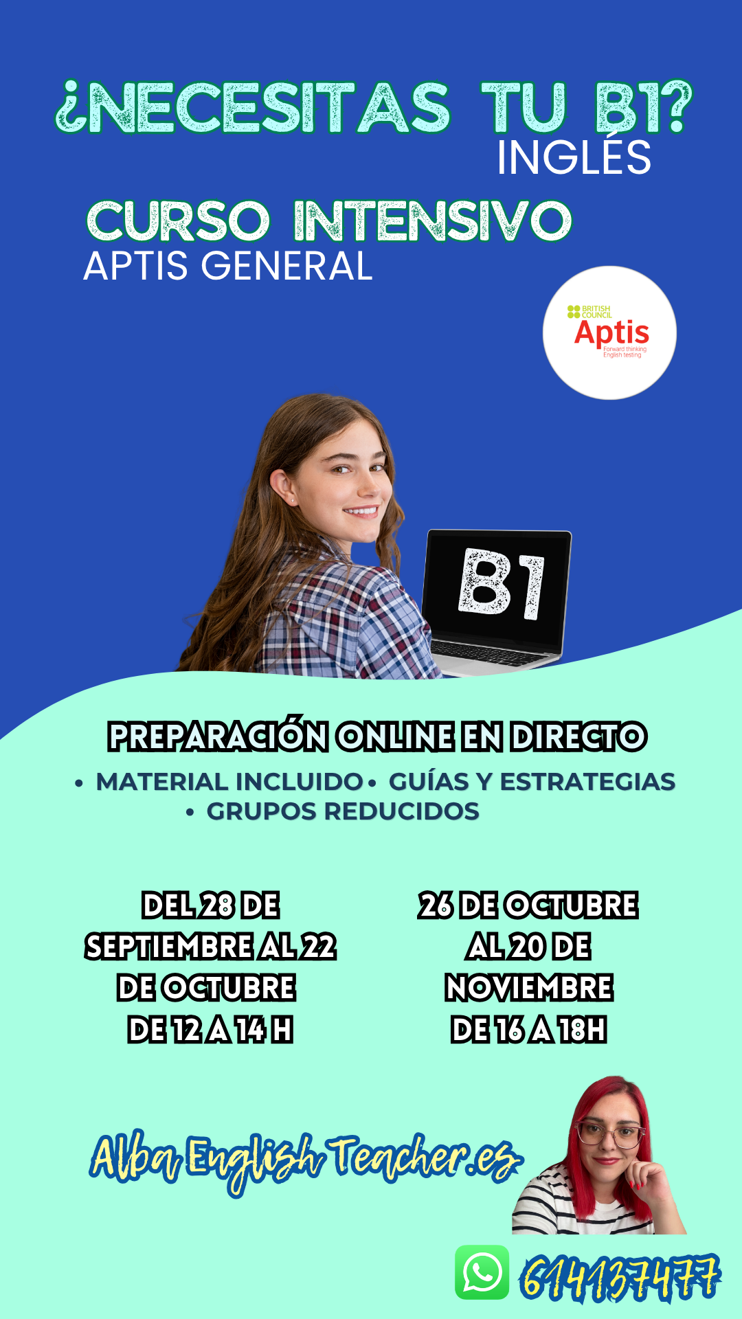 Curso B1 Aptis ESOL General online